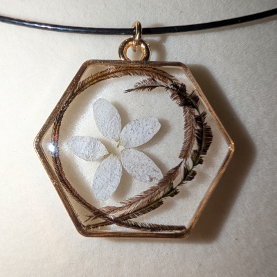 Gold Hexagon Choker